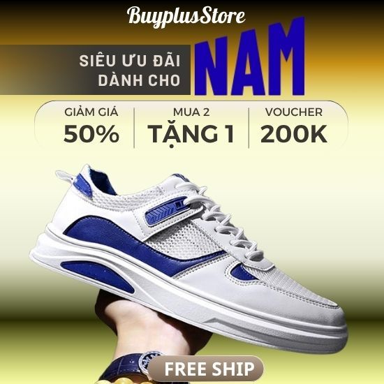 Giày Thể Thao Nam Cao Cấp Thoáng Chân Phù Hợp Vận Động Chạy Bộ Tập Gym Nam Size 39 Đến 44