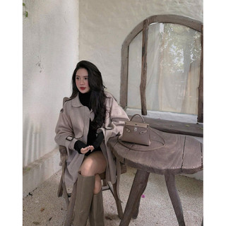 •𝙆𝙞𝙣𝙜𝙨𝙝𝙤𝙥𝙗𝙚𝙖𝙪𝙩𝙮•Áo Khoác Măng Tô Tw2 Dáng Ngắn QCL1