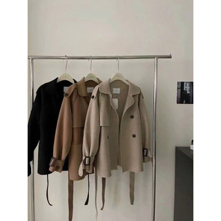 •𝙆𝙞𝙣𝙜𝙨𝙝𝙤𝙥𝙗𝙚𝙖𝙪𝙩𝙮•Áo Khoác Măng Tô Tw2 Dáng Ngắn QCL1