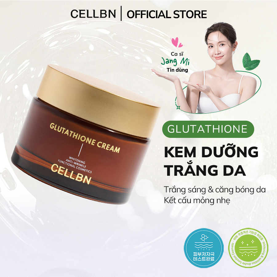 kem dưỡng glutathione niacinamide Kem dưỡng trắng giảm nếp nhăn Glutathione Niacinamide CELLBN Hỗ trợ đều màu  và cấp ẩm cho da 50ml