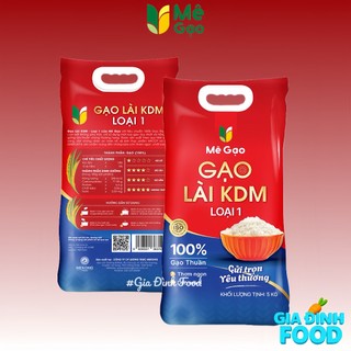 Gạo Lài KDM Loại 1 - Túi 5kg - Thương Hiệu MÊ GẠO - Thơm Nhiều, Dẻo Mềm