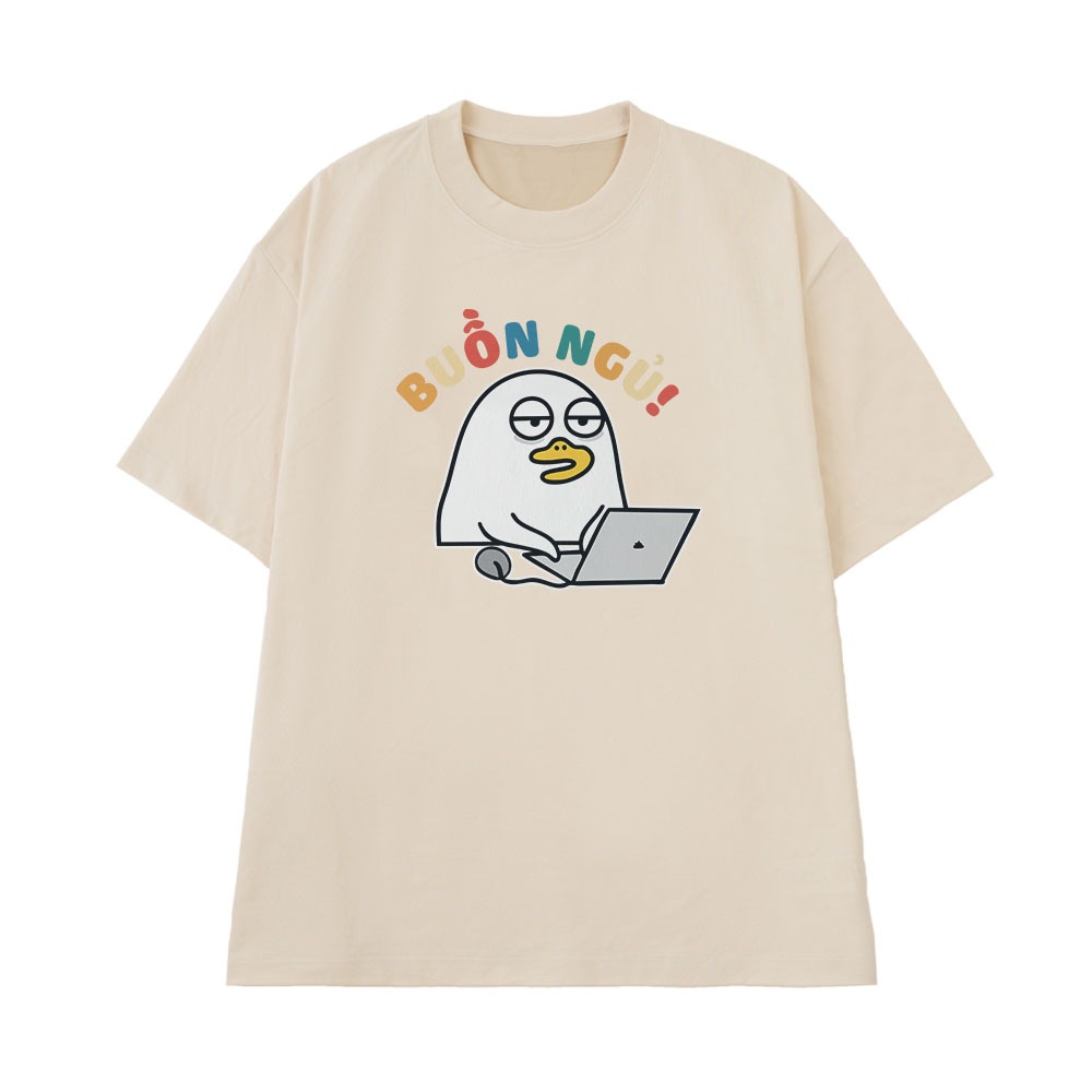 Áo In Chữ Hài Hước Buồn Ngủ Câu Nói Text Hài Văn Phòng Công Sở Form Rộng Cotton 250gsm In Theo Yều Cầu