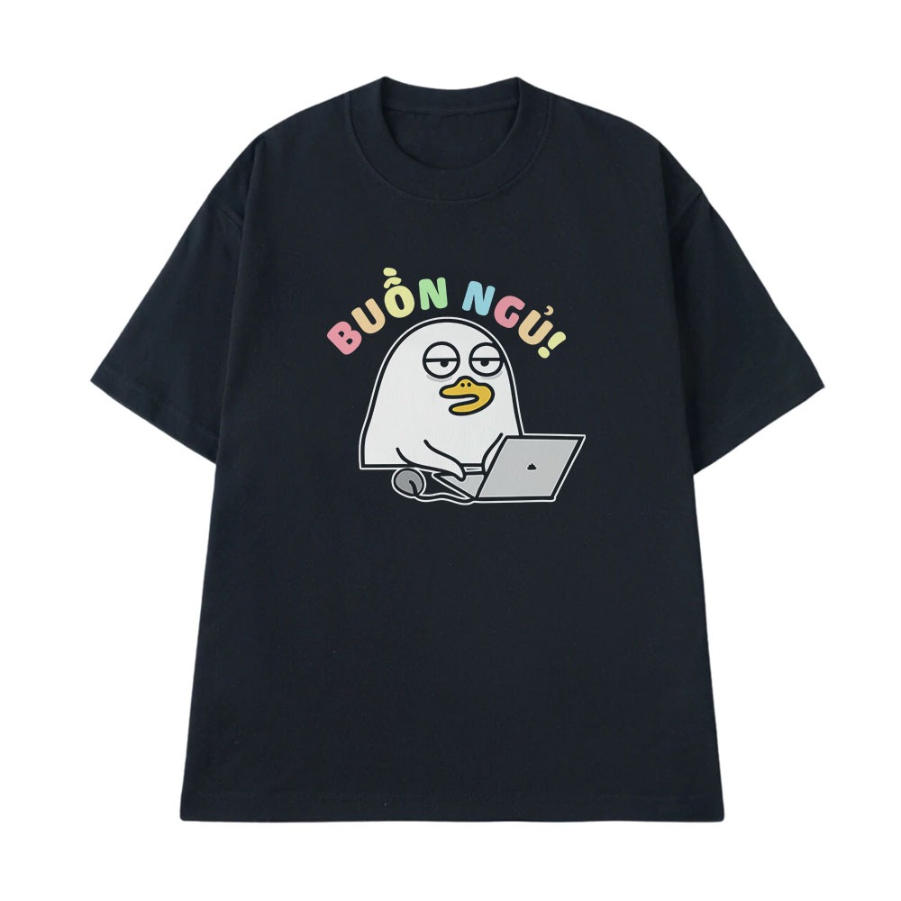 Áo In Chữ Hài Hước Buồn Ngủ Câu Nói Text Hài Văn Phòng Công Sở Form Rộng Cotton 250gsm In Theo Yều Cầu