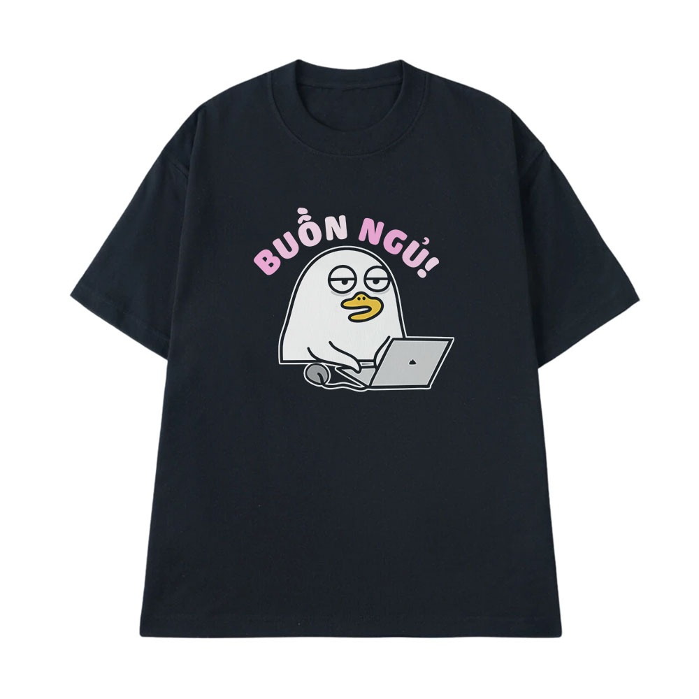 Áo In Chữ Hài Hước Buồn Ngủ Câu Nói Text Hài Văn Phòng Công Sở Form Rộng Cotton 250gsm In Theo Yều Cầu
