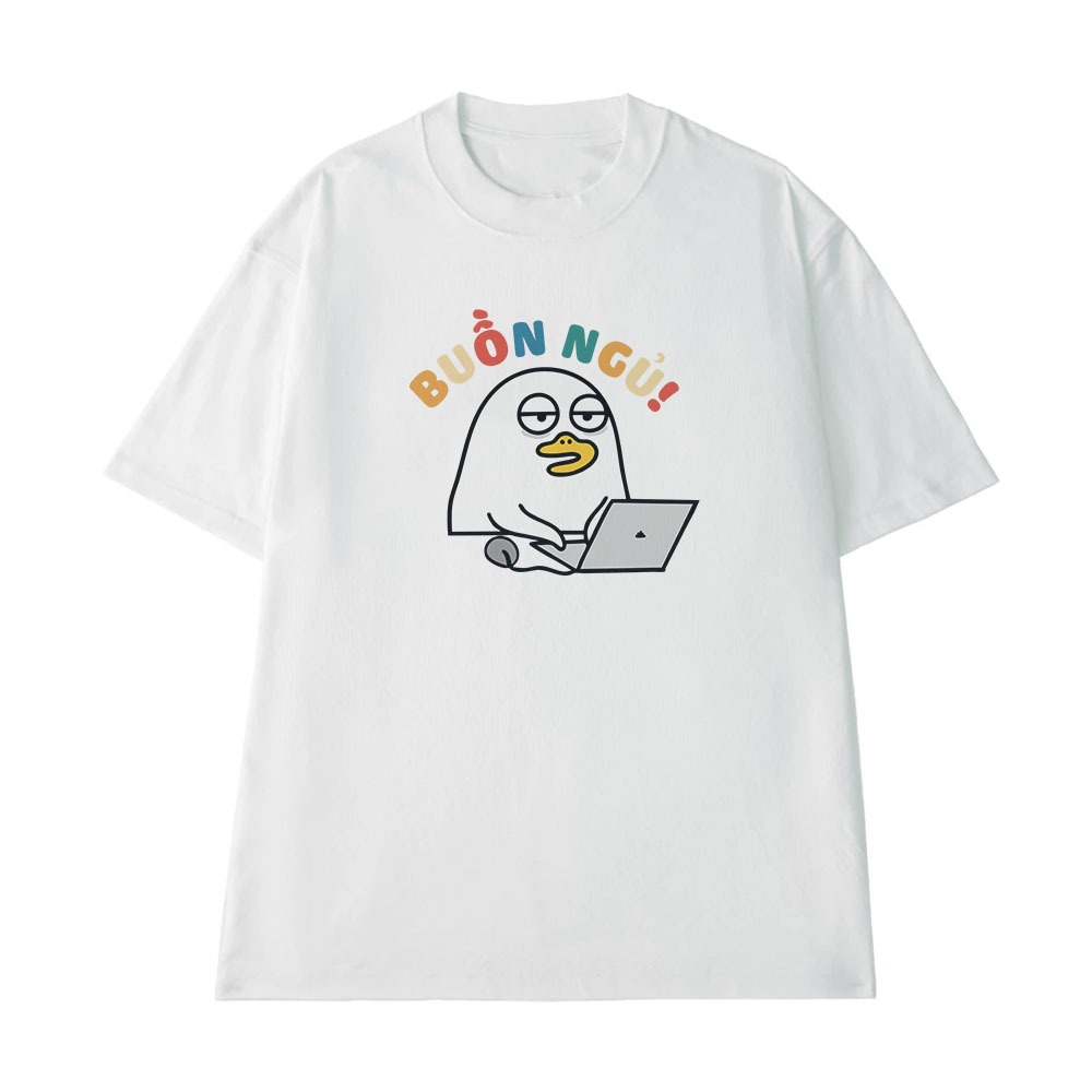 Áo In Chữ Hài Hước Buồn Ngủ Câu Nói Text Hài Văn Phòng Công Sở Form Rộng Cotton 250gsm In Theo Yều Cầu