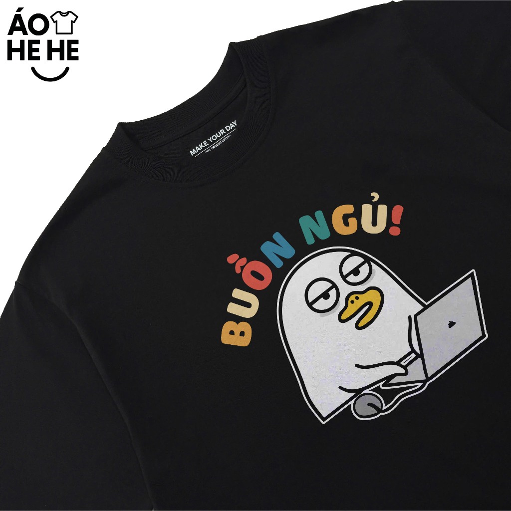 Áo In Chữ Hài Hước Buồn Ngủ Câu Nói Text Hài Văn Phòng Công Sở Form Rộng Cotton 250gsm In Theo Yều Cầu