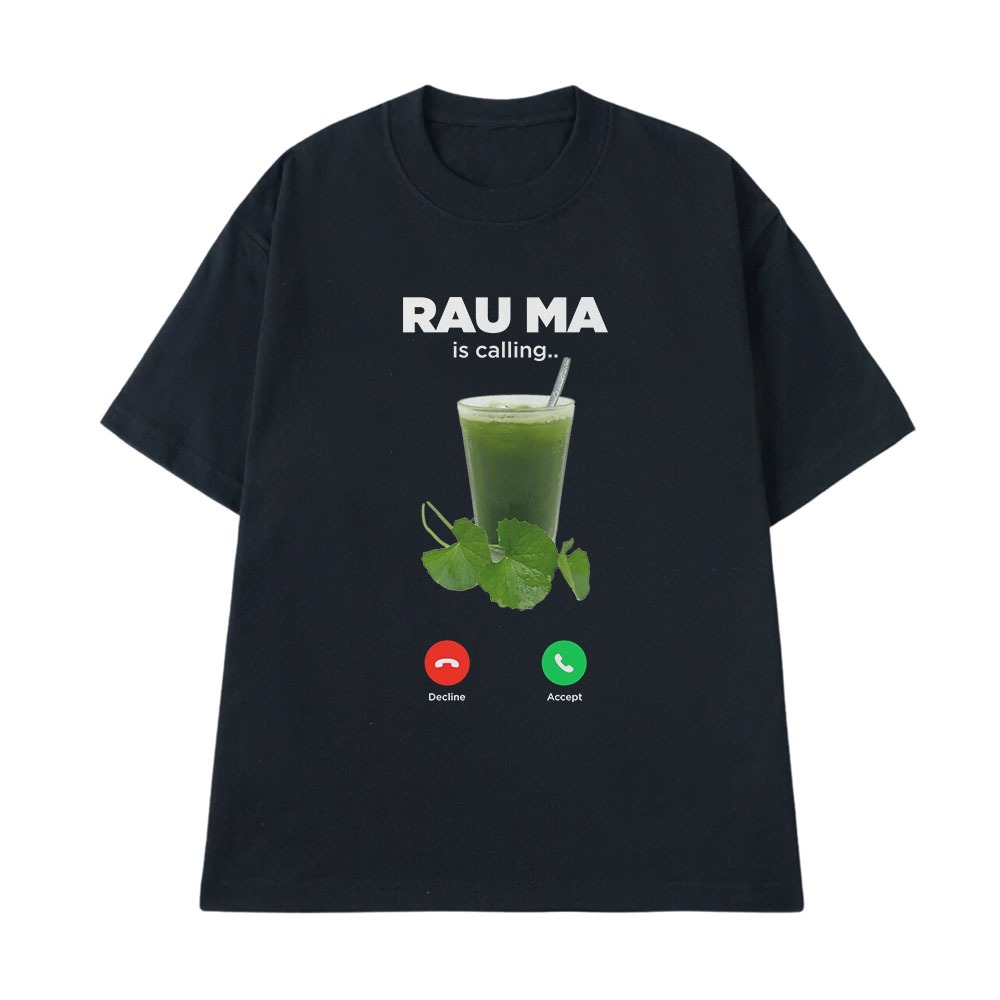 Áo Thun In Chữ Hài Hước Rau Má Câu Nói Text Vui Nhộn Dành Cho Nam Nữ Form Rộng Cotton 250gsm