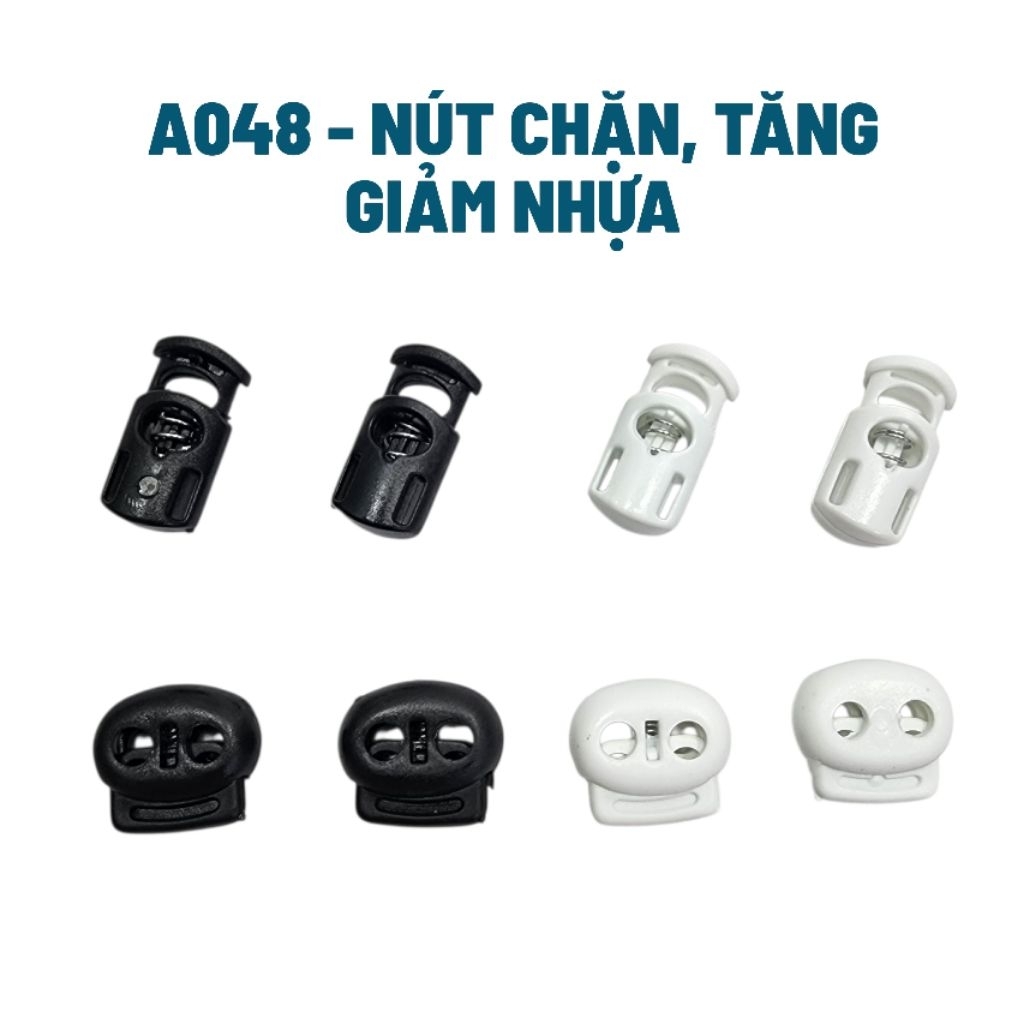 Set (20 cái/100 cái) Nút chặn, tăng giảm dây rút nón, áo khoác (A048 ...