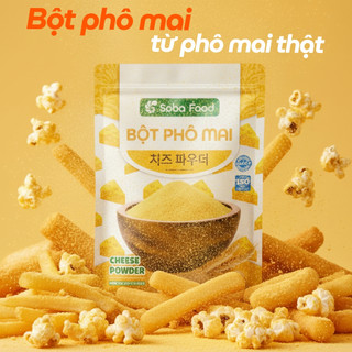 Bột Phô Mai Lắc Soba Food Gói 1Kg Lắc Khoai Tây Chiên, Làm Sốt Phô Mai, Làm Nhân Bánh - SBPM15