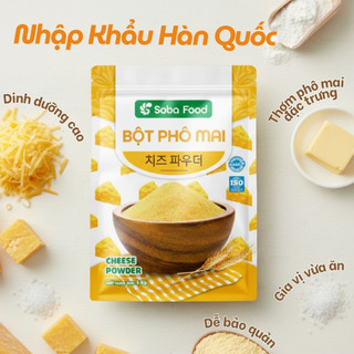 Bột Phô Mai Lắc Soba Food Gói 1Kg Lắc Khoai Tây Chiên, Làm Sốt Phô Mai, Làm Nhân Bánh - SBPM15