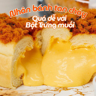 Bột Trứng Muối Soba Food Gói 1kg Làm Bánh Nhân Trứng Chảy, Bánh Bao Hoàng Kim, Da Cá Lắc - SBTM15