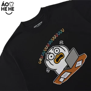 Áo Thun In Chữ Hài Hước Gruuuuu Câu Nói Text Hài Văn Phòng Công Sở Form Rộng Cotton 250gsm