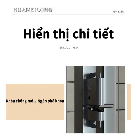 GreenPets – Lồng chó phủ sơn tĩnh điện màu đen, dành cho chó lớn, có bánh xe và khay cát mèo