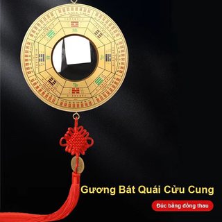 Gương Bát Quái Đồng Lồi - Treo Cửa Chính Giải Sát Phong Thủy | Nhiều Kích Cỡ