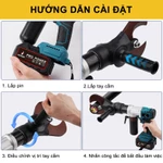 Kìm cắt cáp thủy lực dùng pin xạc 240V kìm cắt nhôm Kìm cắt cáp điện pin cầm tay MZS-65C - Cắt cáp đồng/nhôm 65mm — ảnh 6