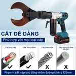Kìm cắt cáp thủy lực dùng pin xạc 240V kìm cắt nhôm Kìm cắt cáp điện pin cầm tay MZS-65C - Cắt cáp đồng/nhôm 65mm — ảnh 3