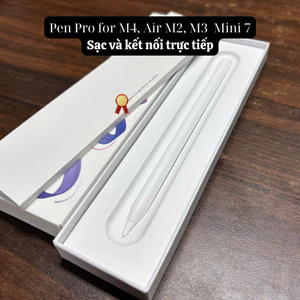 PEN04 - Bút cảm ứng pen pro dành cho ipad pro M4 M5, Air M2 M3 M4 và Mini 7 kết nối và sạc trực tiếp