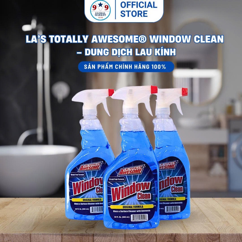 Nước lau kính - LA’s Totally  Awesome®   Window Clean - 946 ml