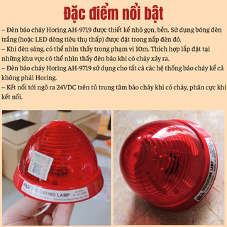 [Có kiểm định] Thiết bị đèn báo cháy chỉ thị khu vực HoRing AH-9719 - Tác dụng cảnh báo cháy, nổ ...