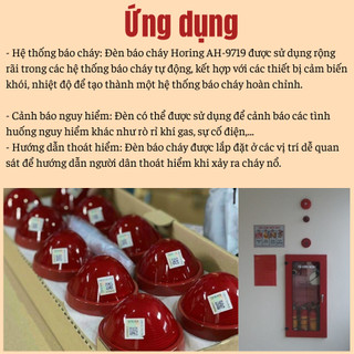 [Có kiểm định] Thiết bị đèn báo cháy chỉ thị khu vực HoRing AH-9719 - Tác dụng cảnh báo cháy, nổ ...