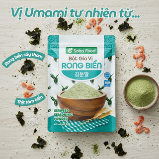 Bột Rong Biển Soba Food Gói1kg Rong Biển Tự Nhiên, Lắc Snack, Khoai Tây, Cơm Cháy, Bắp Rang– SBRB15