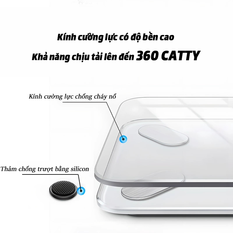 【Bảo hành 3 năm miễn phí 】Cân điện tử thông mình-15 chỉ số cơ thểHỗ trợ kết nối điện thoại di động APP-vỏ hộp mới