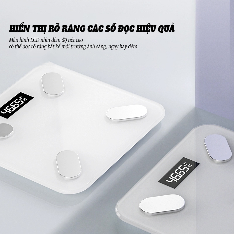 【Bảo hành 3 năm miễn phí 】Cân điện tử thông mình-15 chỉ số cơ thểHỗ trợ kết nối điện thoại di động APP-vỏ hộp mới