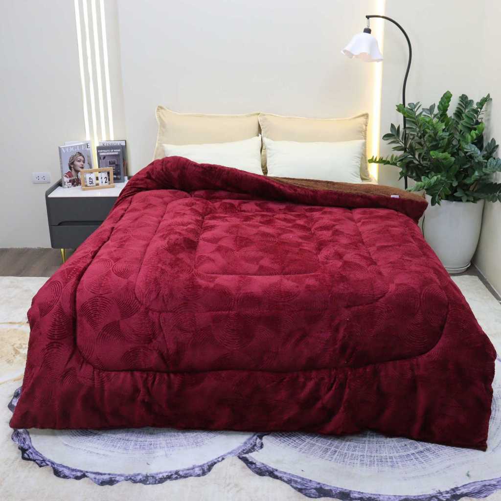 Chăn Lông Thỏ An Như Bedding Siêu Ấm Dày Mịn Cao Cấp 3.8kg , 3 Lớp Chống Xô Bông Chất Lượng Cao