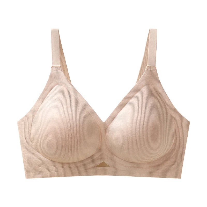 [5192 YANMEI] Áo bra ko gọng su gân, áo lót su gân học sinh ko gọng nâng ngực nhẹ, mút 0.5cm cài sau cúp cố định