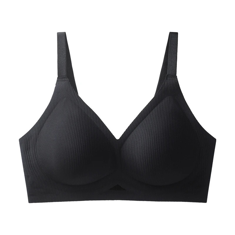 [5192 YANMEI] Áo bra ko gọng su gân, áo lót su gân học sinh ko gọng nâng ngực nhẹ, mút 0.5cm cài sau cúp cố định