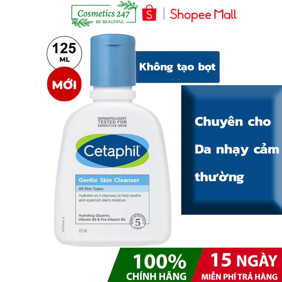 Sữa rửa mặt Cetaphil Gentle Skin Cleanser 125ml