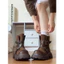 Giày BOOST Cao Cổ Nữ Da Lộn Nâu Cafe Độn Đế 5cm. Size 35–40