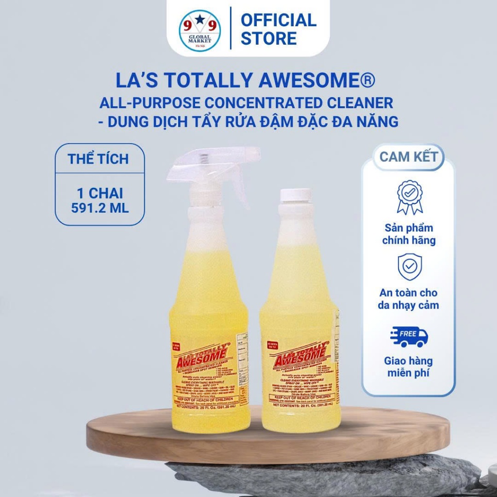 Nước làm sạch - trắng giầy - LA’s Totally Awesome® All-Purpose  - 591 ml