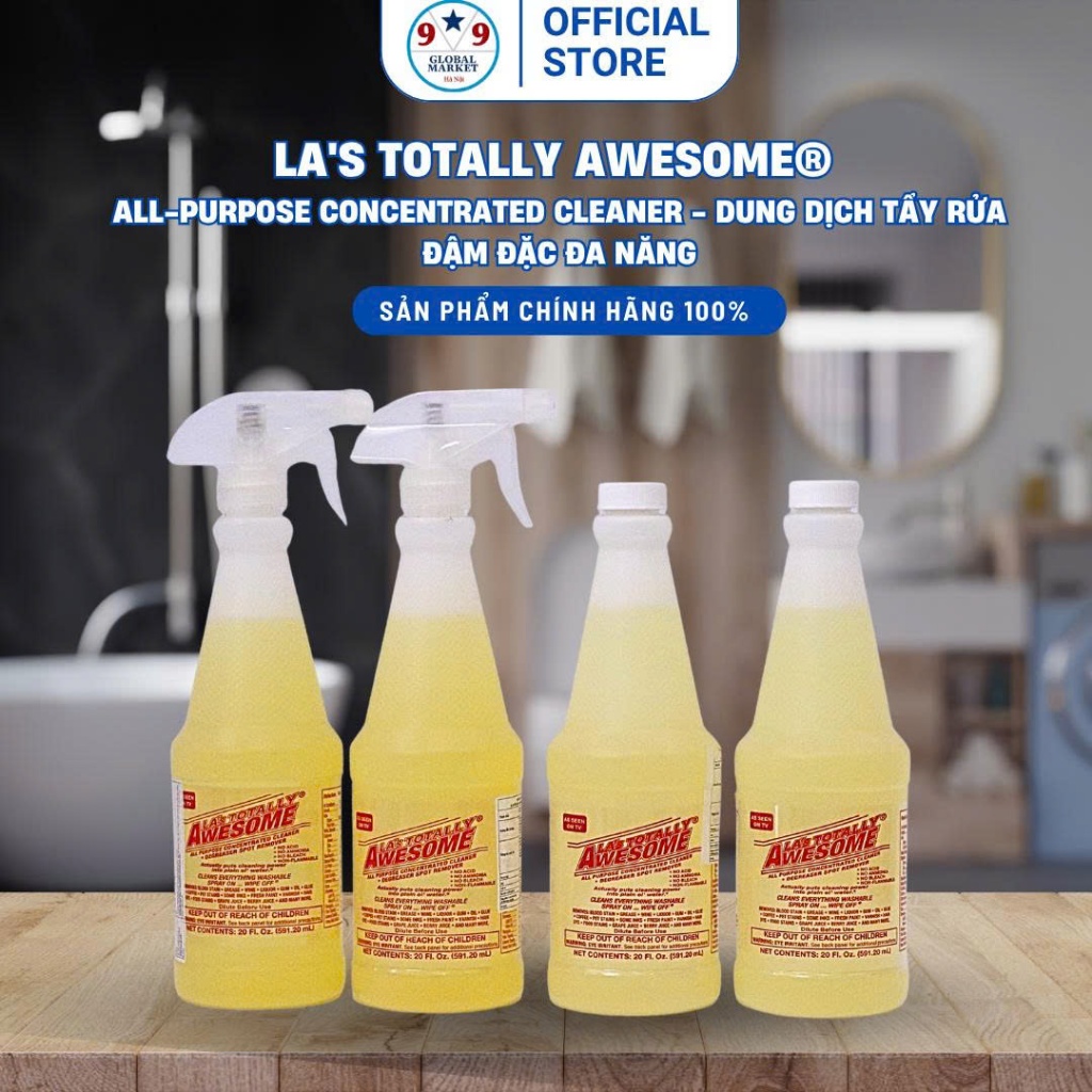 Nước làm sạch - trắng giầy - LA’s Totally Awesome® All-Purpose  - 591 ml
