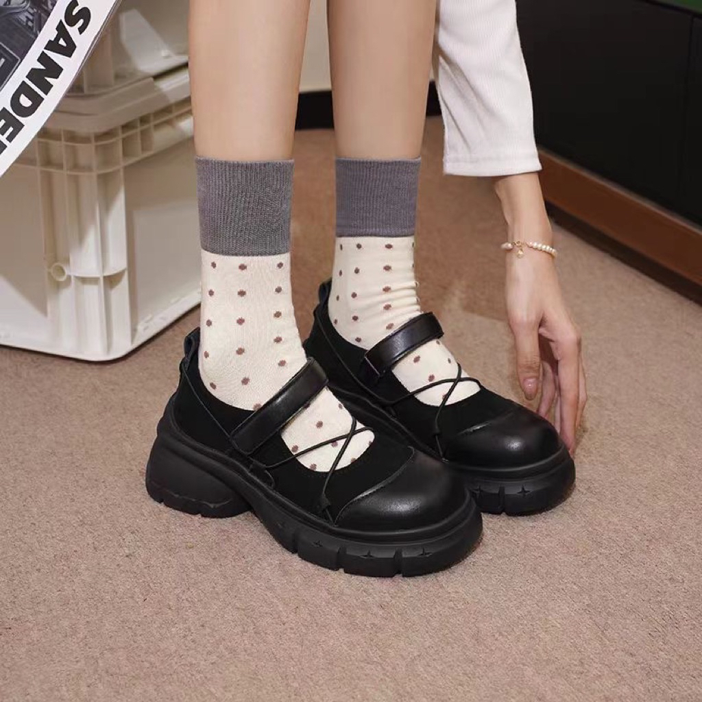 👟 Giày Da Quai Dán Nữ – Phong Cách Trẻ Trung, Năng Động (Size 35–40)