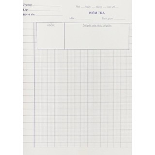 Sách - Combo 5 Tập Giấy Kiểm Tra Ô Ly Cấp 1 - Ndbooks