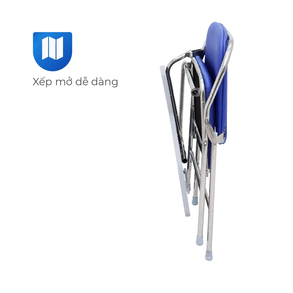 Ghế liền bàn gấp gọn Felix QUI PHÚC, khung inox chắc chắn, đệm ngồi dày dặn, ghế hội trường, ghế training