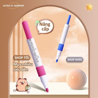 Bút Lông Màu Acrylic Marker Nhiều Màu Cao Cấp, Hộp Bút Màu Acrylic Cho Bé Tập Vẽ Tranh, Màu Tô Cho Bé