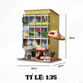 Mô hình gỗ tự lắp ráp DIY- Thế Giới Tí Hon- Mọt Sài Gòn GP135-01- Thế Giới Tí Hon