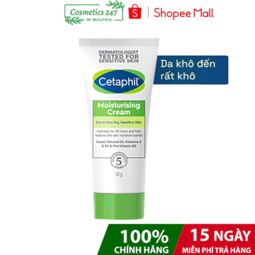 Kem dưỡng ẩm dịu lành cho da nhạy cảm CETAPHIL MOISTURISING CREAM 50G