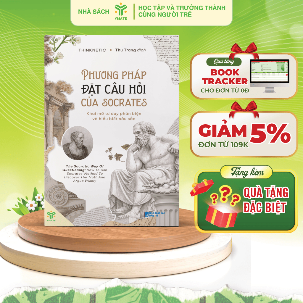 Sách - Tư Duy Phản Biện - Phương Pháp Đặt Câu Hỏi Của Socrates - Sách Tư Duy Giải Quyết Vấn Đề - YMATE Books