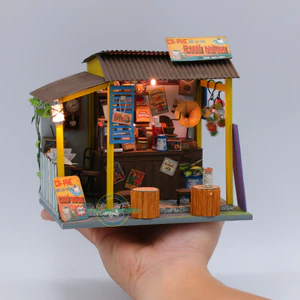 Mô hình gỗ tự lắp ráp DIY -Thế Giới Tí Hon- CÀ PHÊ ĐÁ - AD07