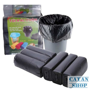 ( ĐỦ 1KG ) Túi rác tự phân hủy đủ các size. Túi 3 cuộn túi rác sinh học siêu dày GD720-T1kg