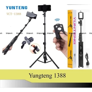 Gậy chụp ảnh selfie kiêm tripod Yunteng VCT-1388 cho smartphone máy ảnh.