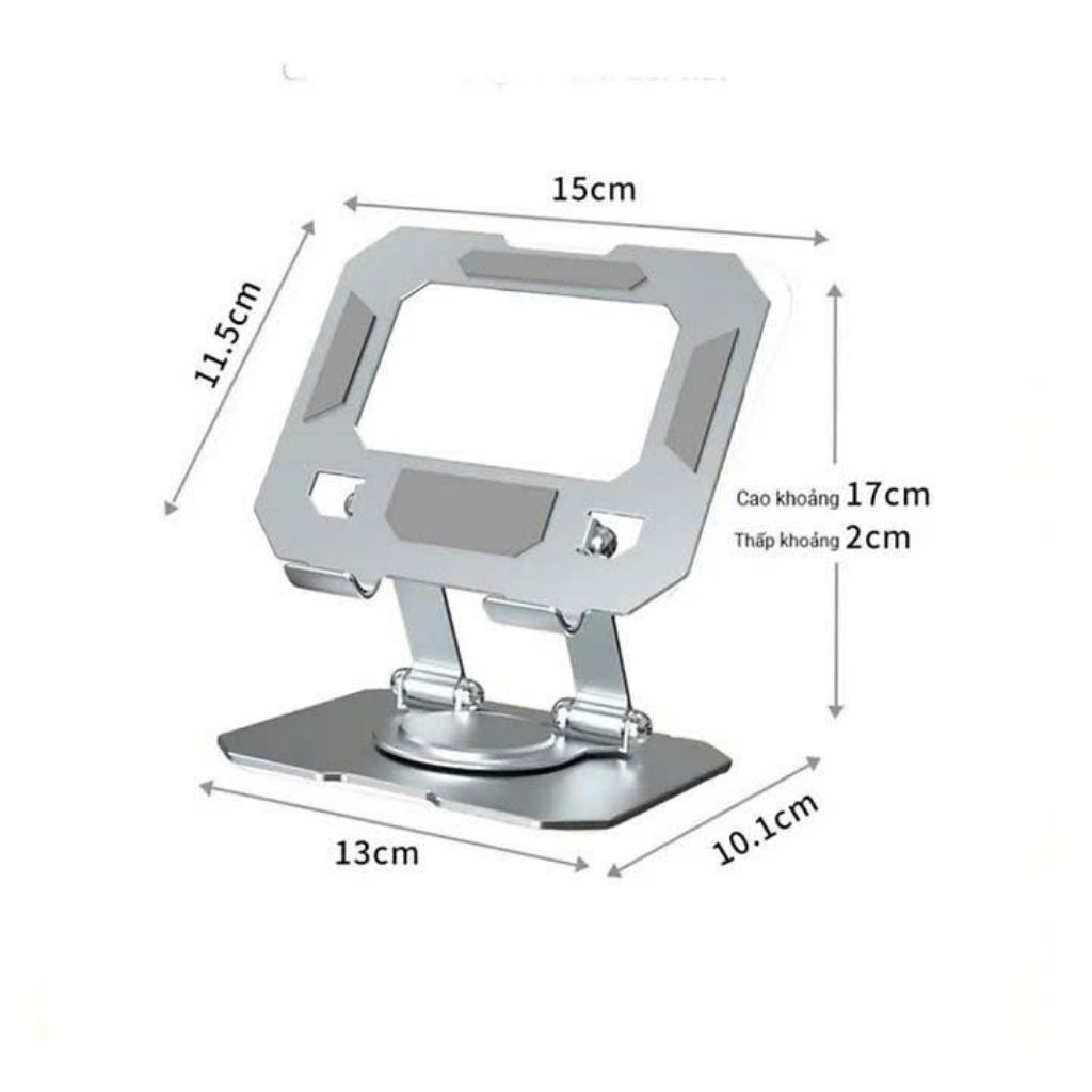 Giá đỡ điện thoại máy tính bảng p2,xoay 360 độ hợp kin nhôm.