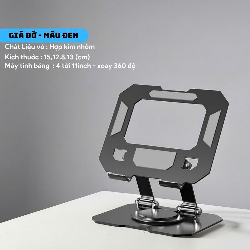 Giá đỡ điện thoại máy tính bảng p2,xoay 360 độ hợp kin nhôm.