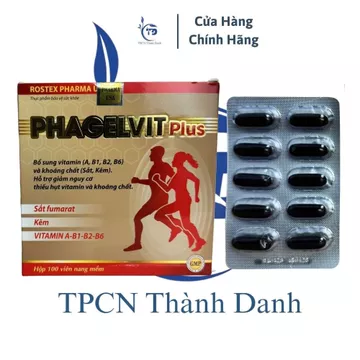 ( 100v ) Viên Uống PHAGELVIT PLUS Tăng Cường Vitamin Tổng Hợp, Bồi Bổ Cơ Thể, Tăng Cường Sức Đề Kháng - Hộp 100 Viên