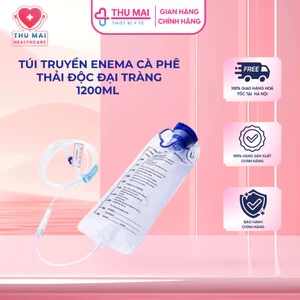 Túi truyền Enema cà phê thải độc đại tràng 1200ml