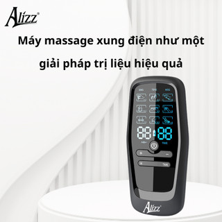 Máy massage xung điện thương hiệu Alizz máy massage kèm 4 miếng dán (hàng tốt)