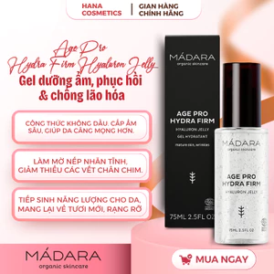 Gel dưỡng ẩm và phục hồi Mádara Age Pro Hydra Firm Hyaluron Jelly 75ml không dầu